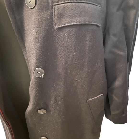 Harve‎ Benard Wool Women's Trench Coat, Navy Blue, Size 12 - Picture 7 of 14